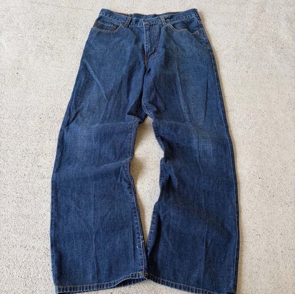 2000s Y2K Abercrombie & Fitch Boot Cut Jeans 30x30 Blue Denim